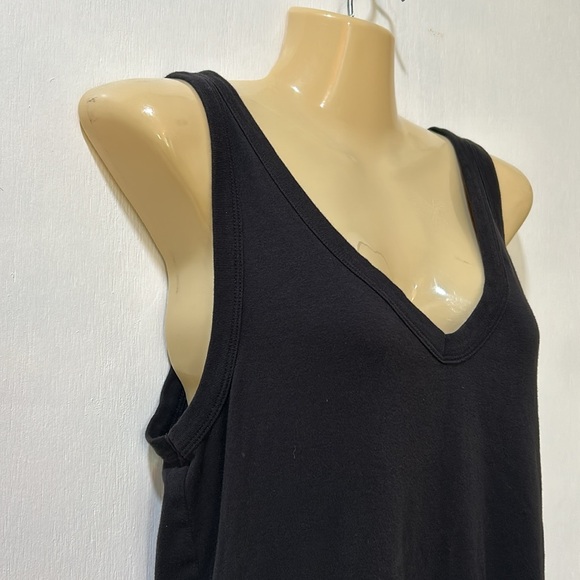 LOFT WOMENS SLEEVELESS TOP BLACK V NECK SIZE LARGE - Picture 5 of 9